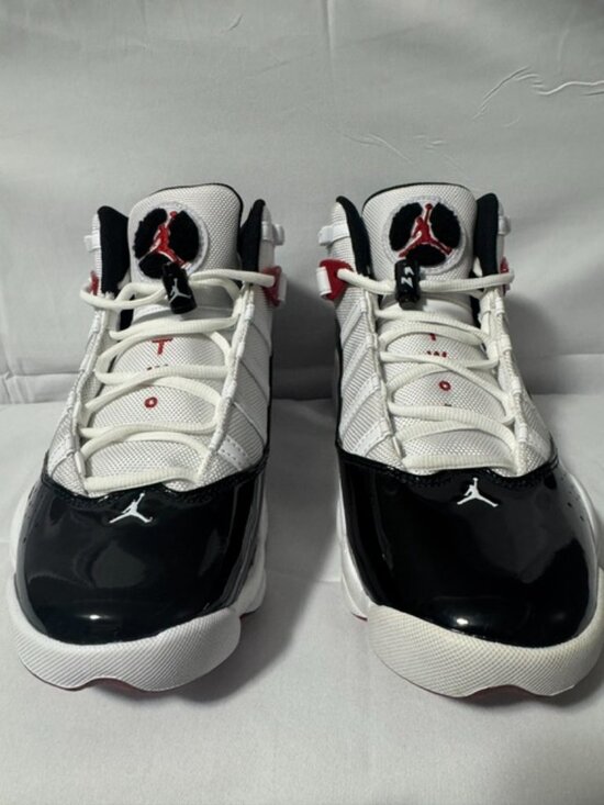 Nike Air Jordan 6 Rings -- Bred Black Red Sneakers Men\'s Size 8.5 #182